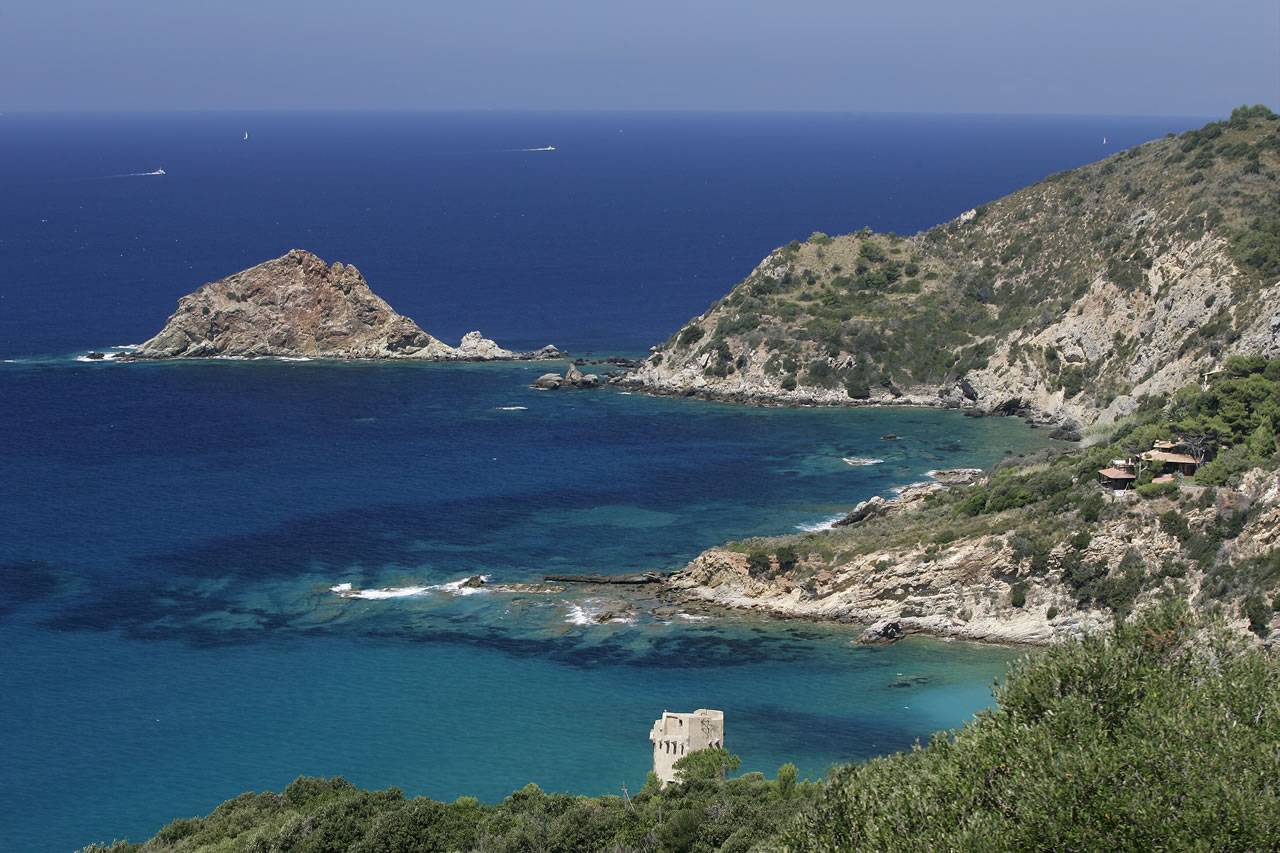 Panorama delle campagne toscane intorno a Saturnia