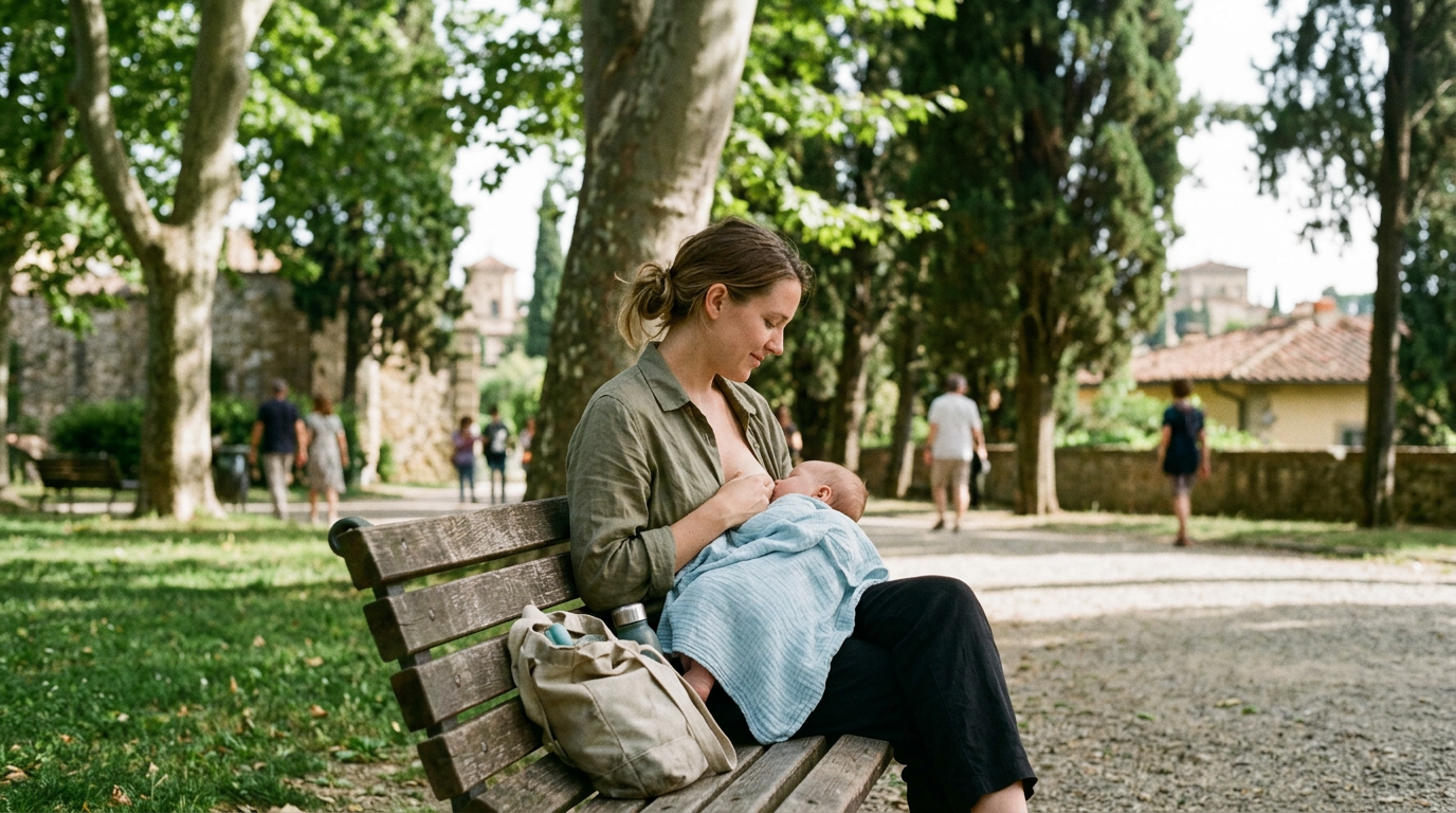 Angolo tranquillo in un museo fiorentino con sedia e luce naturale