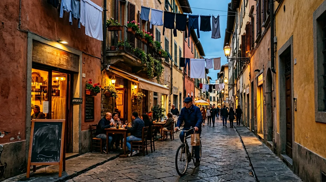 Il Borgo San Frediano a Firenze con i suoi palazzi storici e la vita di quartiere