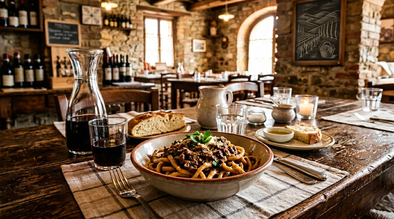 Paesaggio autentico della Maremma con colline, macchia mediterranea e cielo aperto