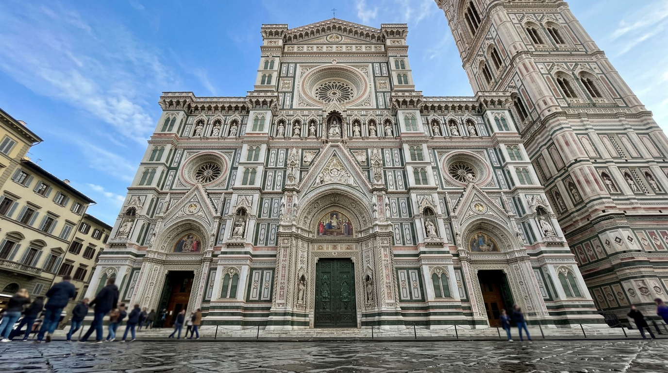 La cupola del Brunelleschi vista dall'interno del Duomo di Firenze