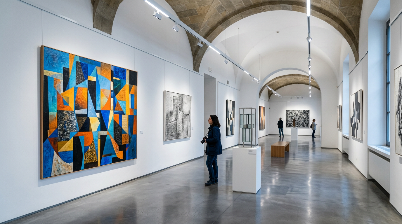 Sala del Museo Novecento di Firenze con sculture del XX secolo